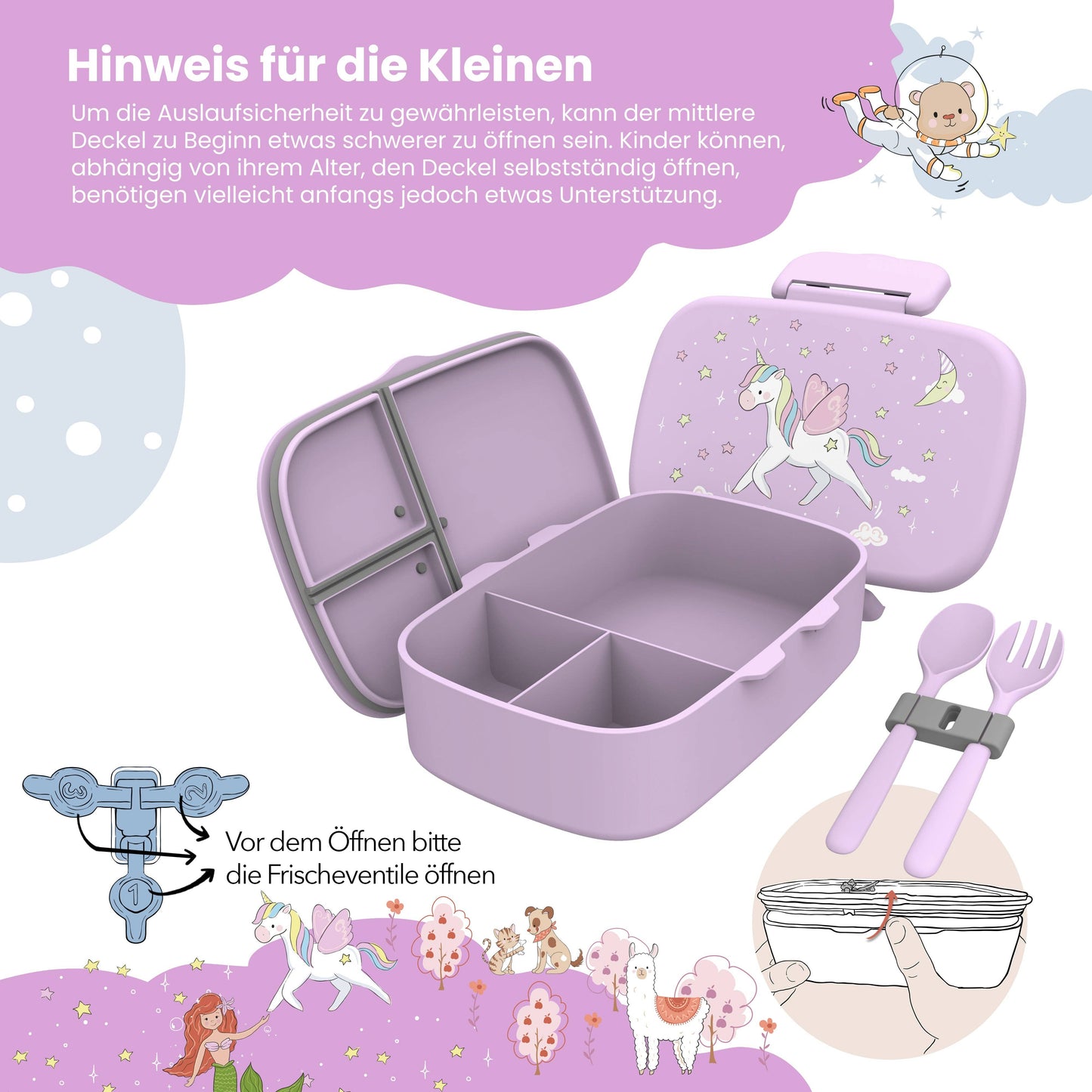 BEARFOOT Brotdose „Einhorn“