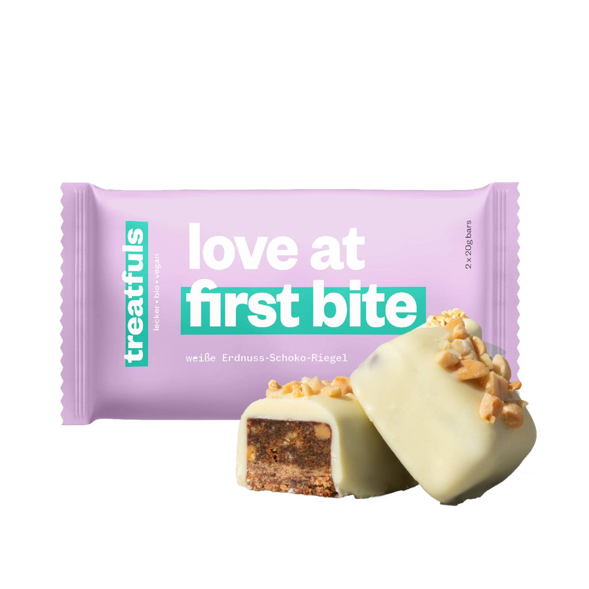 Tiwe Treatfuls :Weiße Schoko Erdnuss Riegel bio + vegan+ glutenfrei – TIWE ...