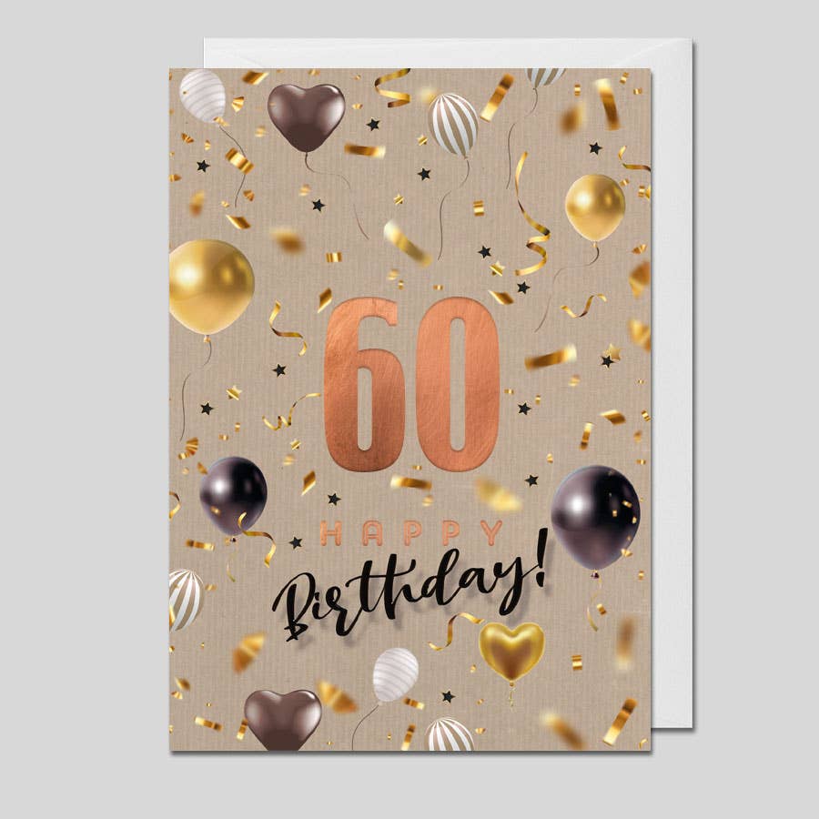 Glückwunschkarte zum 60. Geburtstag