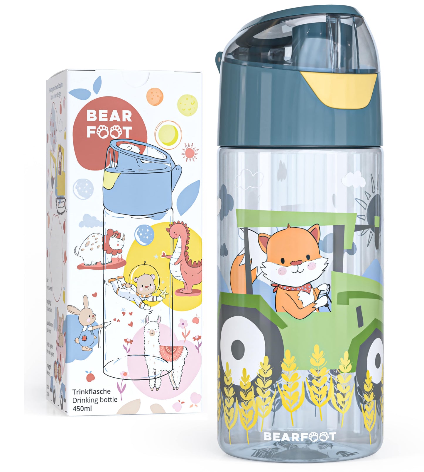BEARFOOT Trinkflasche „Traktor Fuchs“