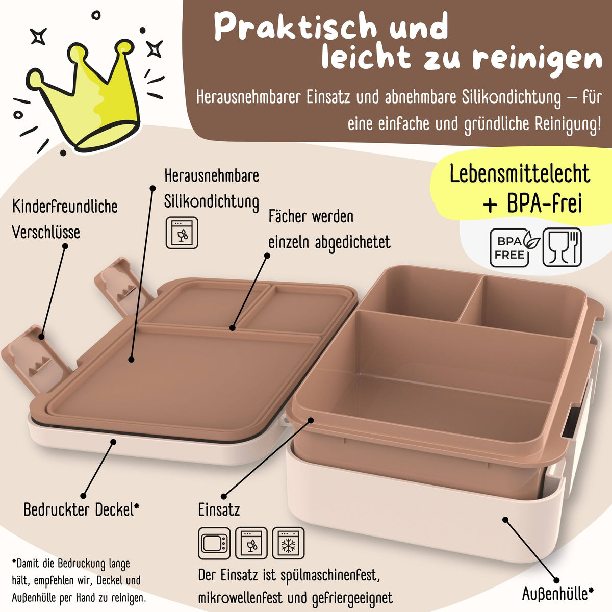 BEARFOOT Brotdose mit Fächern