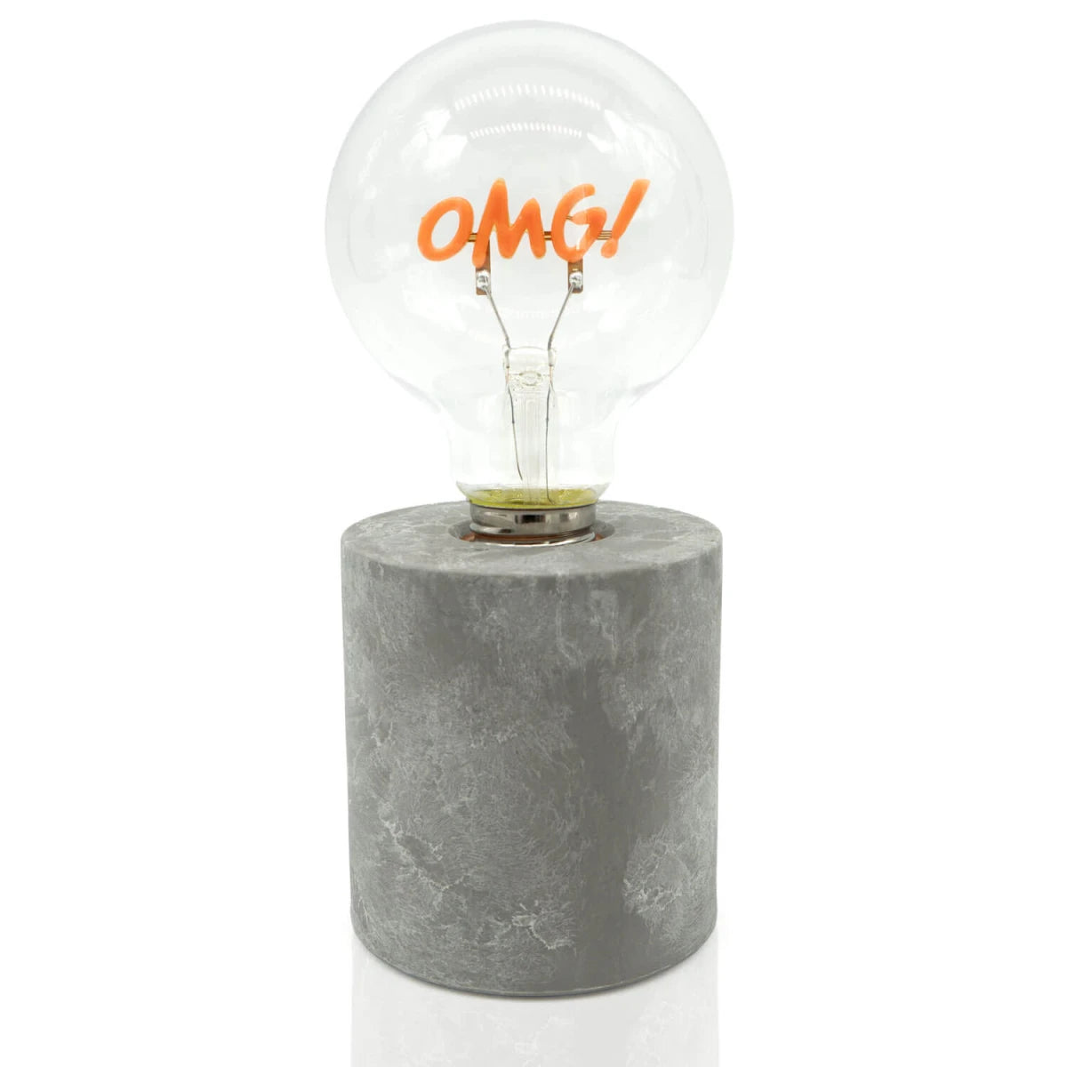 Betonoptiksockel- "OMG!"