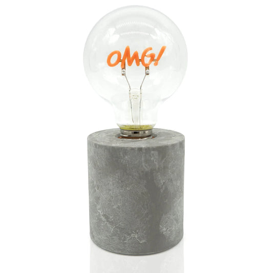 Betonoptiksockel- "OMG!"
